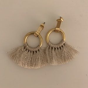 Madewell Tassel Hoop Earrings